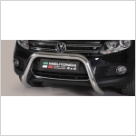 Frontbügel Edelstahl 76mm für VW Tiguan Sport & Style bzw. Trend & Fun ab 2007 bzw. ab 2011